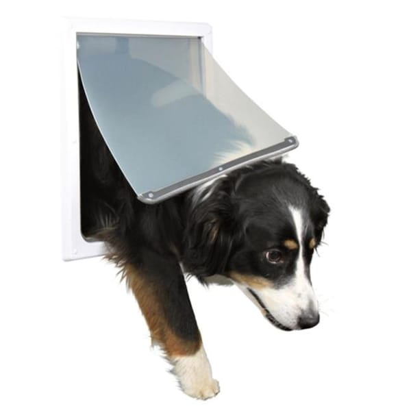 Trixie Pet Products TRIXIE Pet Products 3879 2-Way Locking Dog Door; Medium - Extra Large Dogs; White 3879 - main